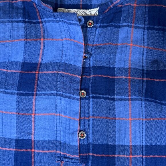 Anthropologie Holding Horses Halfpenny Plaid Hi Lo Asymmetrical Boho Tunic - Picture 8 of 15